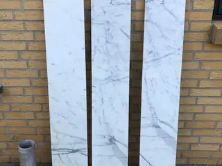 Hvide marmorplader til vindueskarme eller bordplad