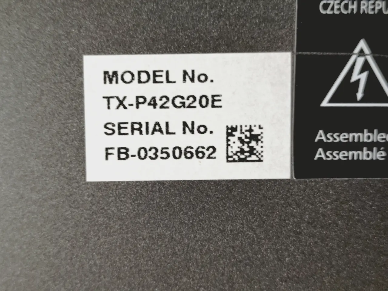 Billede 6 - 42" plasma TV fra Panasonic model TX-P42G20E