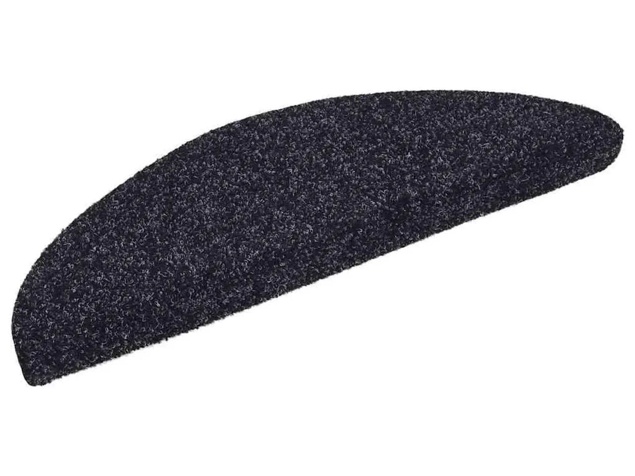Billede 3 - Trappemåtter selvklæbende - 10 stk., halvrunde, 56×17×3 cm, sort