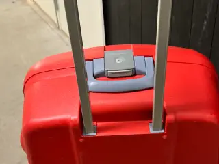 rød hardcase kuffert plast unisex