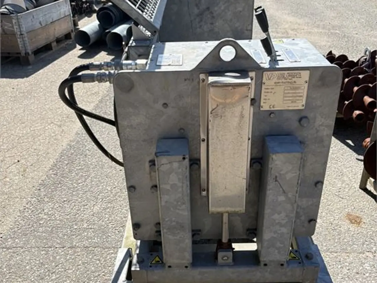 Billede 12 - VPM 200-1-2 - Hydraulisk jordboremaskine / Hydralik earth auger - Horisontal digging - 9 stk Ø150 og 11 stk. Ø200 bor / drills - 200 bar