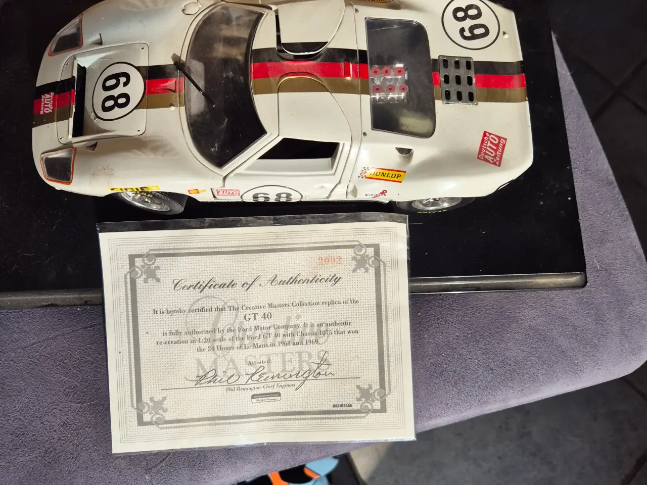 Billede 1 - Modelbil Ford GT 40 med certifikat