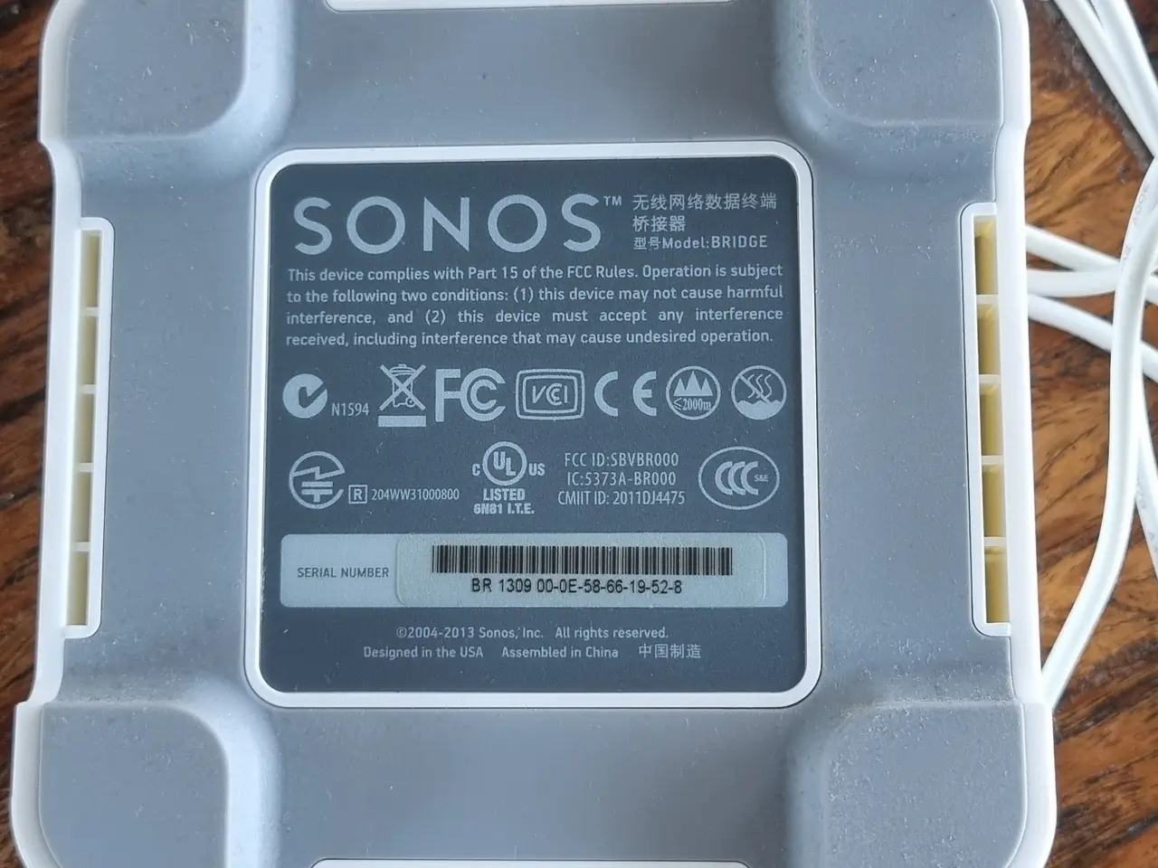 Billede 2 - Sonos Bridge inkl. original strømforsyning