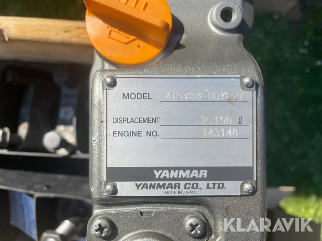 Billede 4 - Motor Yanmar 4TNV88-BDYE2T (Komplet)