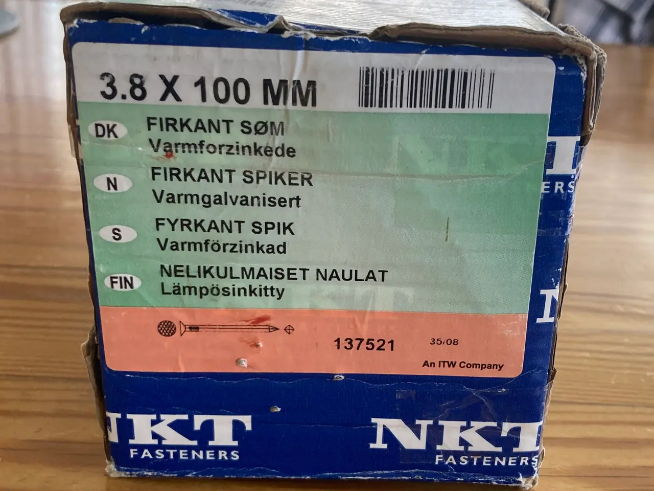 Billede 2 - Varmforzinkede 100 mm firkantsøm