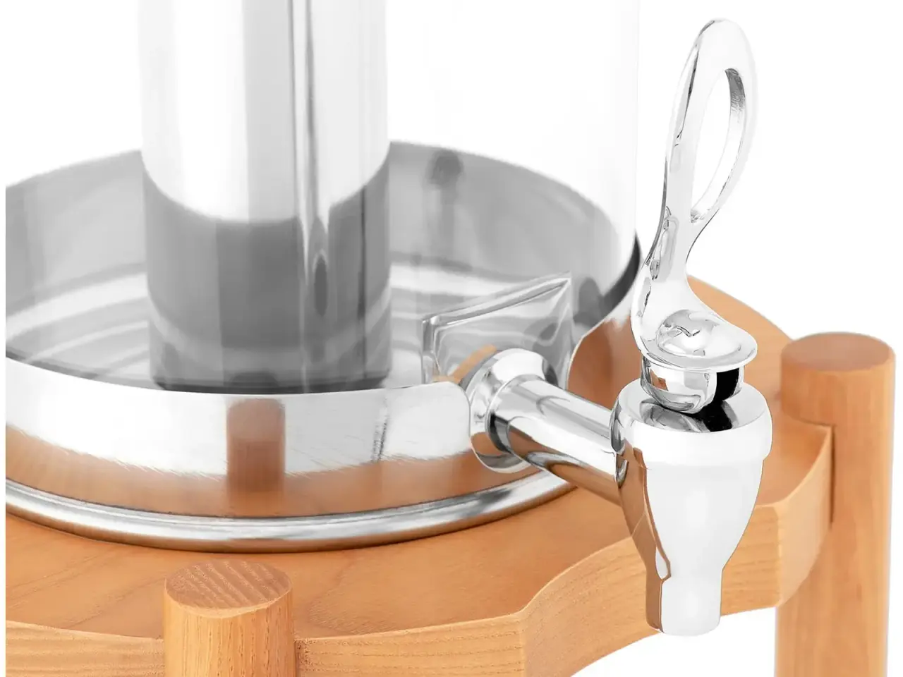 Billede 2 - Saftdispenser 7 liter – træstander 30 x 30 x 52 cm