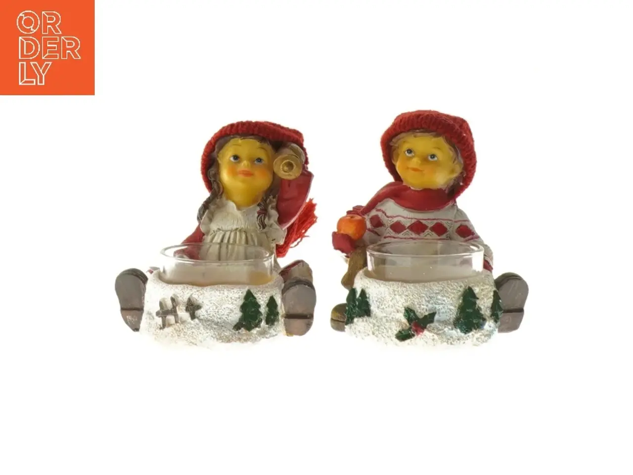 Billede 1 - Dekorative julelysestager fra Maj (str. 8 cm)