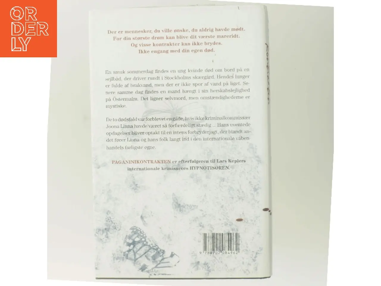Billede 3 - Paganinikontrakten : Kriminalroman (Danish Language) af Lars Kepler (Bog)