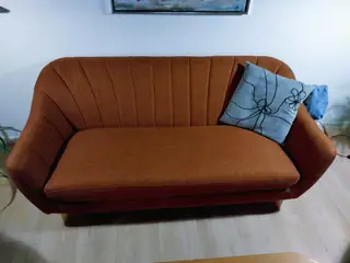 2,5 personers egedal rødbrun sofa