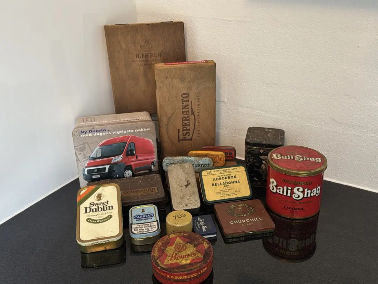 Billede 1 - Gamle metalkasser og cigarkasser