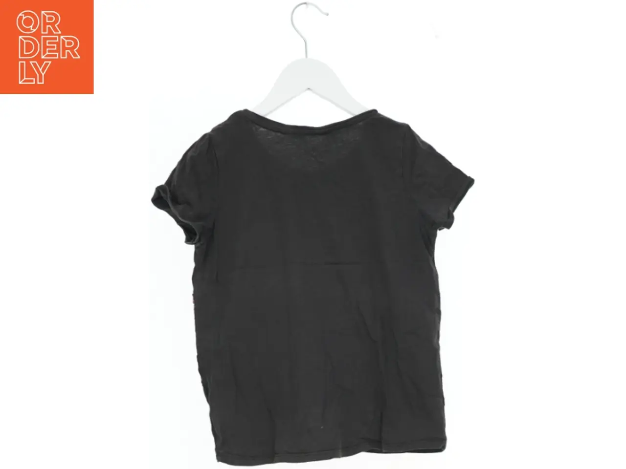 Billede 2 - Sort T-shirt med enhjørning fra H&M (str. 140)
