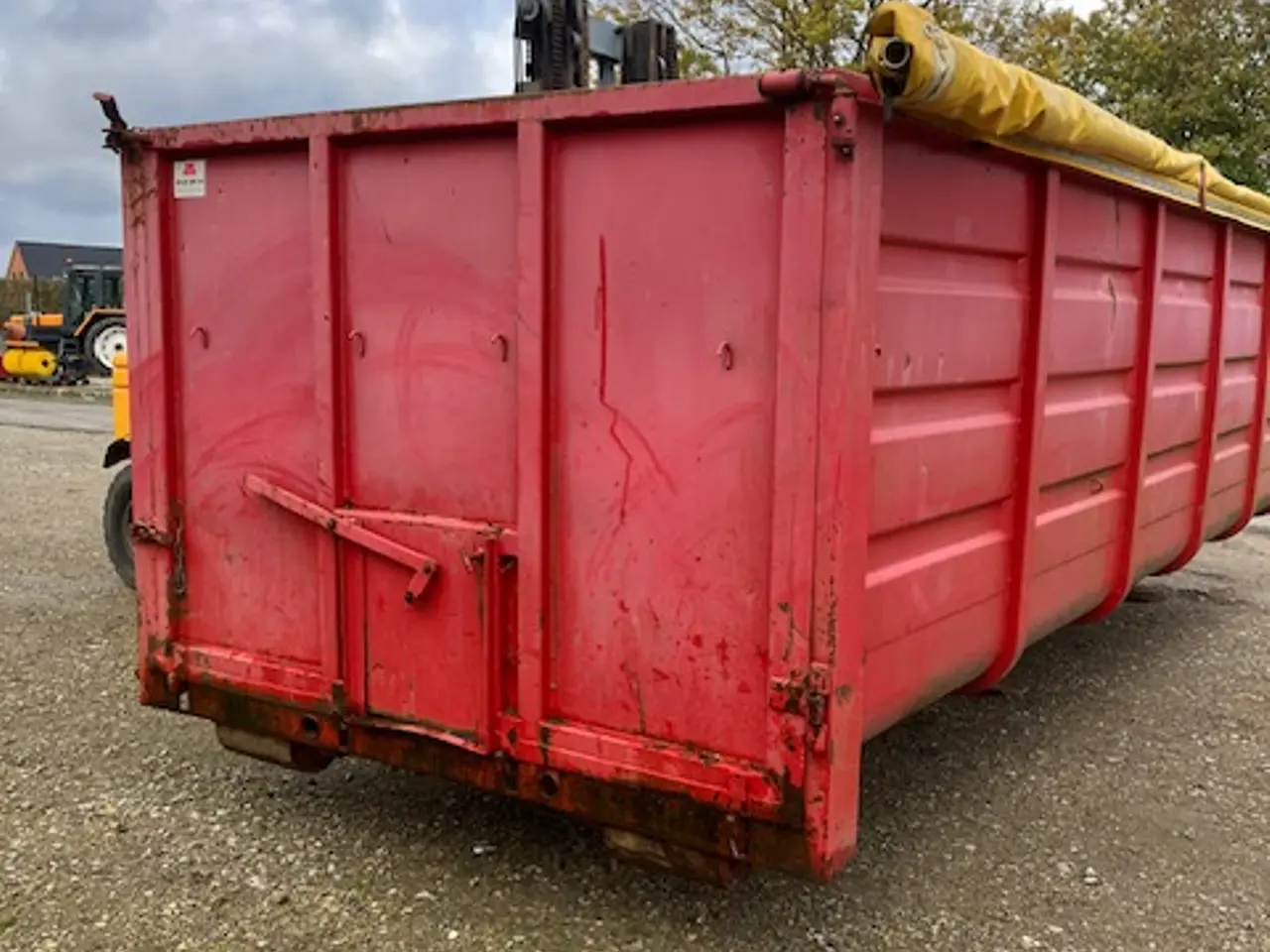 Billede 4 - 26 m3 åben container med rullepresenning