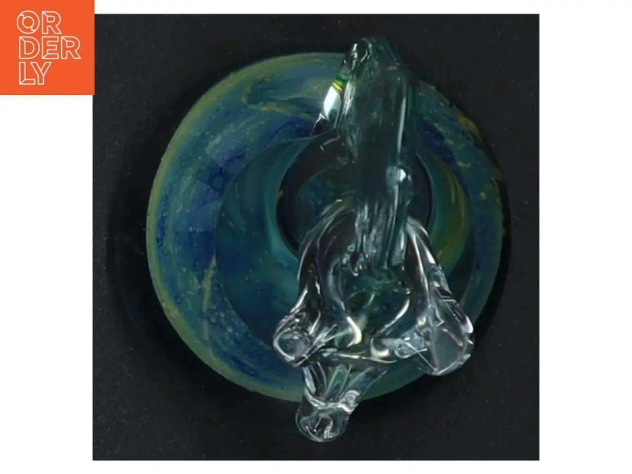 Billede 2 - Mdina Malta Søhest Glas skulptur (str. 14 x 6 cm)