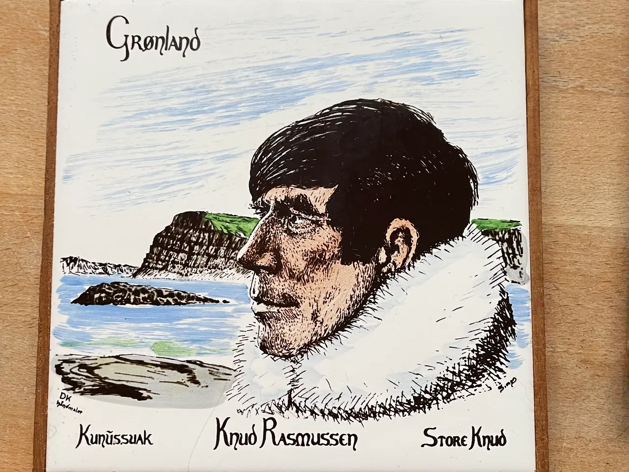 Billede 2 - Grønlandske håndmalede fliser