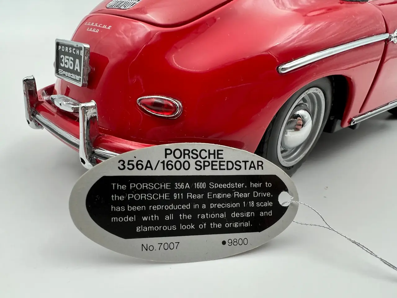 Billede 6 - 1955 Porsche 356A / 1600 Speedster KYOSHO - 1:18