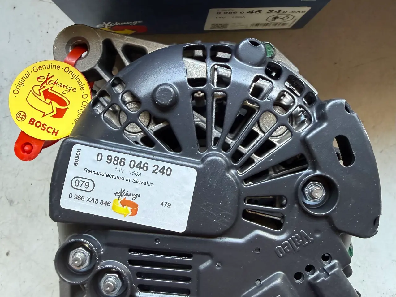 Billede 9 - Ny BOSCH Generator Varenr.: 0 986 046 240.