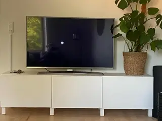 White TV Cabinet / Hvid TV-bænk – 400DKK