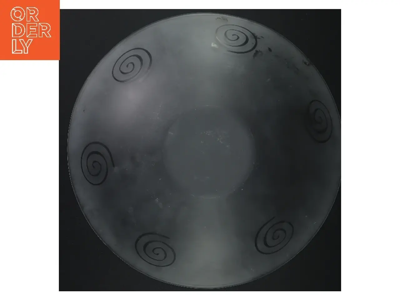 Billede 4 - Glasfad med spiralmønster (str. 33 cm)