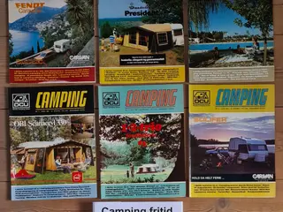 Camping Fritid 1981 sæt med 12 blade