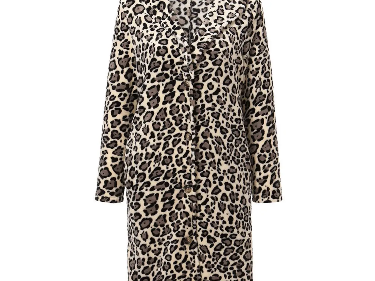 Billede 7 - frakke(cardigan) i Leopard print... i large.