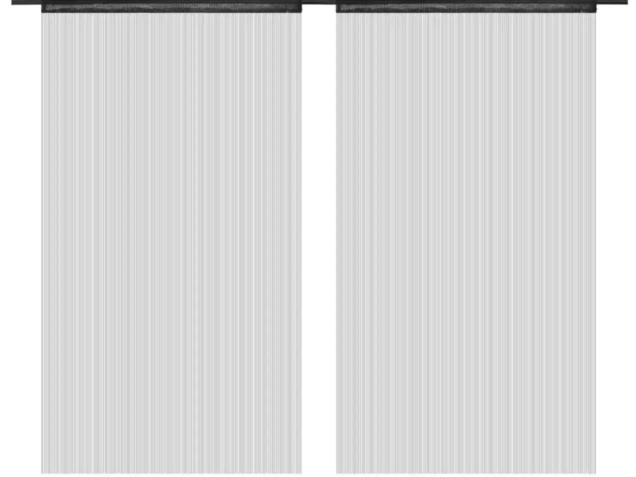 Billede 2 - Trådgardiner - 2 stk. 100 × 250 cm - sort