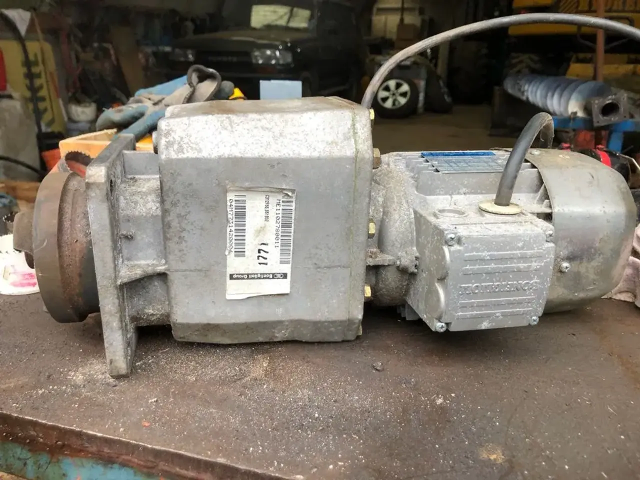 Billede 4 - Elmotor med gear...
