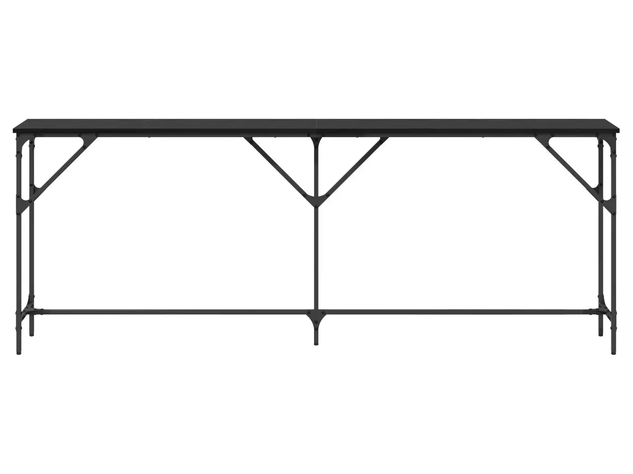 Billede 3 - Konsolbord i sort eg 200 x 29 x 75 cm
