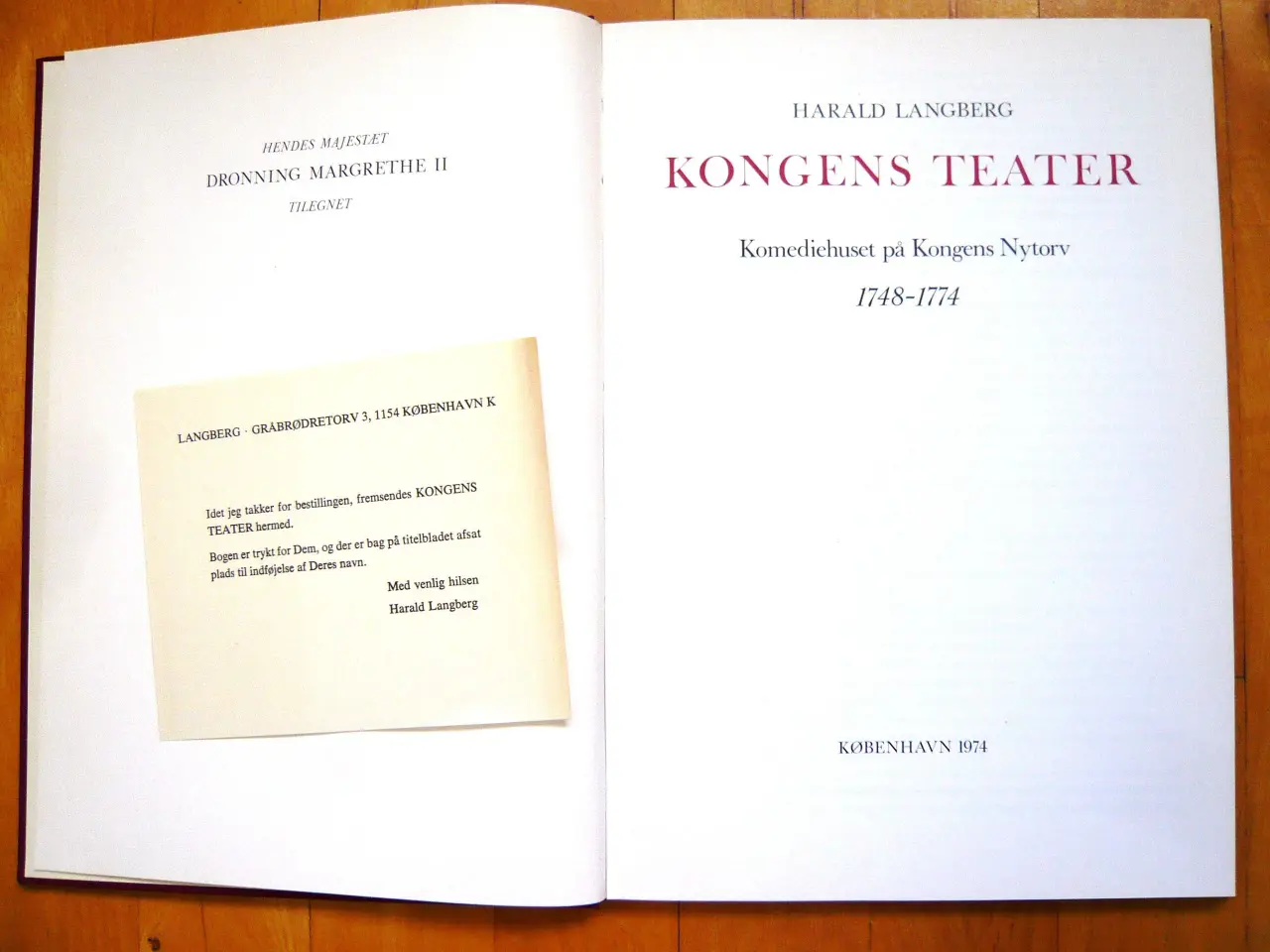 Billede 1 - Kongens Teater af Harald Langberg