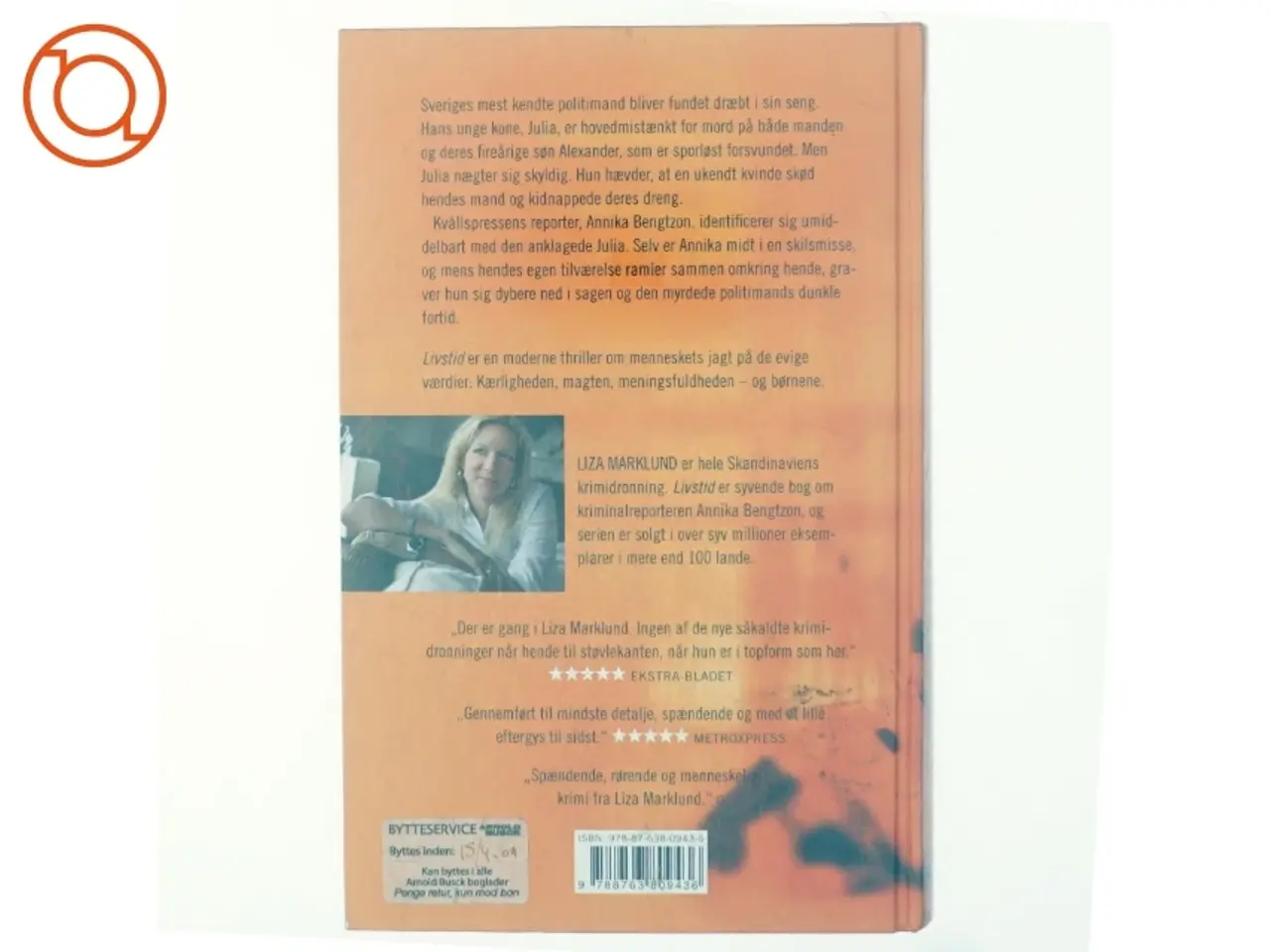Billede 3 - Livstid : krimi af Liza Marklund (Bog)