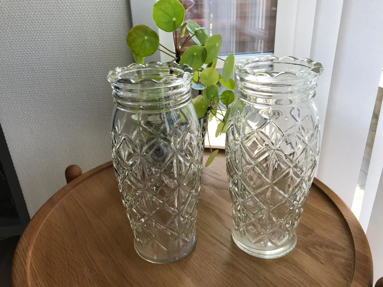 Billede 1 - Blomsterglas fra Fyens Glasværk 1934 (stor udgave)