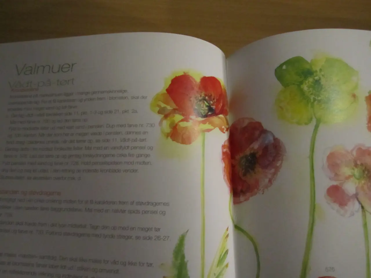 Billede 3 - BLOMSTER I AKVAREL. BYD.