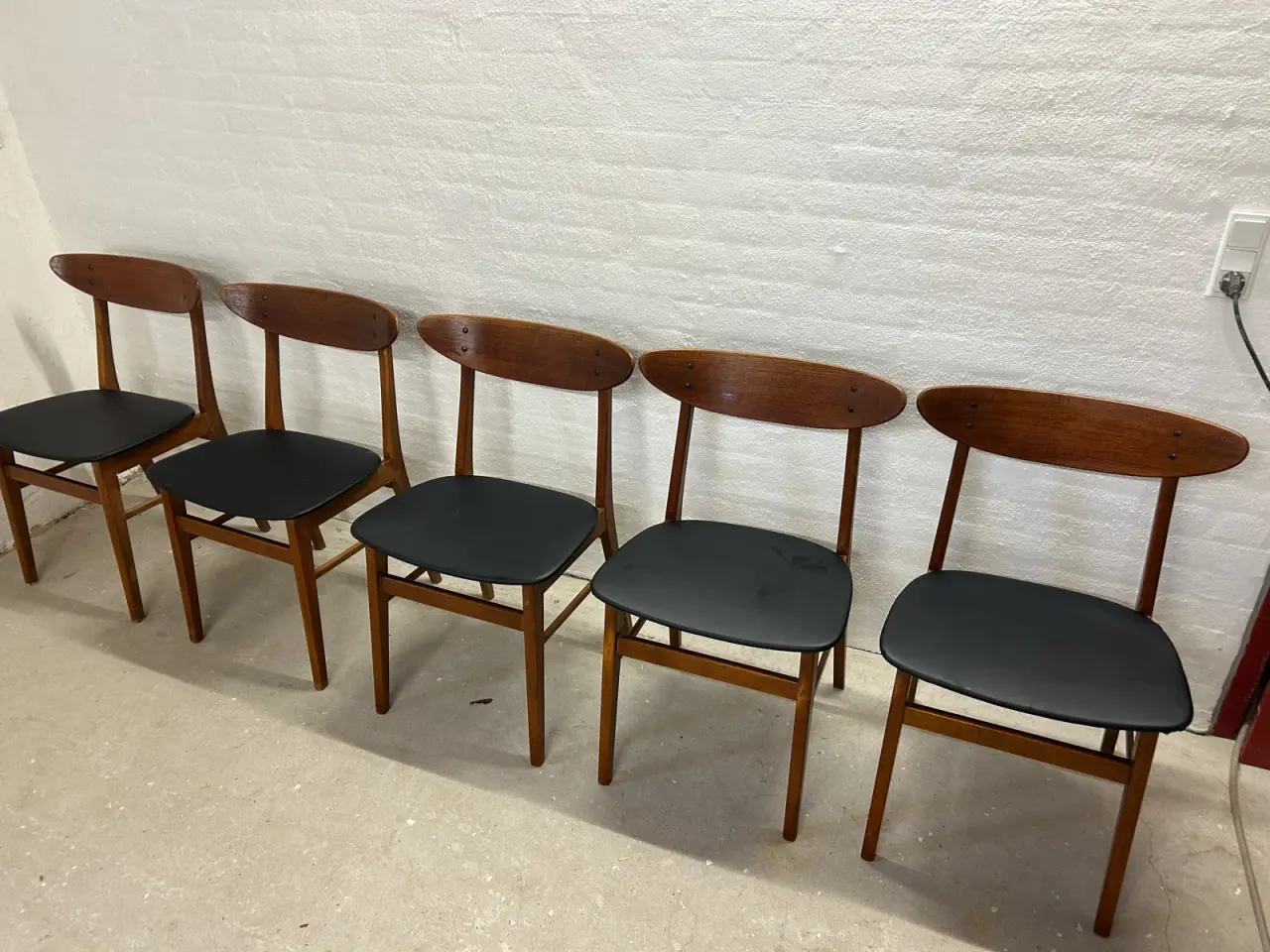 Billede 4 - SÆT PÅ 6 VINTAGE SPISESTOLE – FARSTRUP MODEL 210