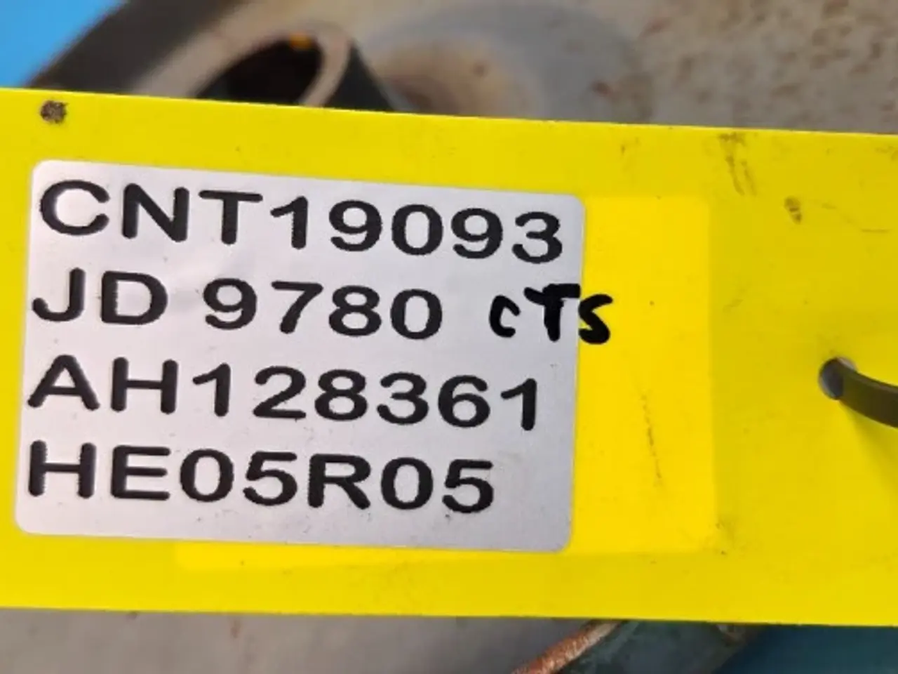 Billede 9 - John Deere 9780 Navplade AH128361