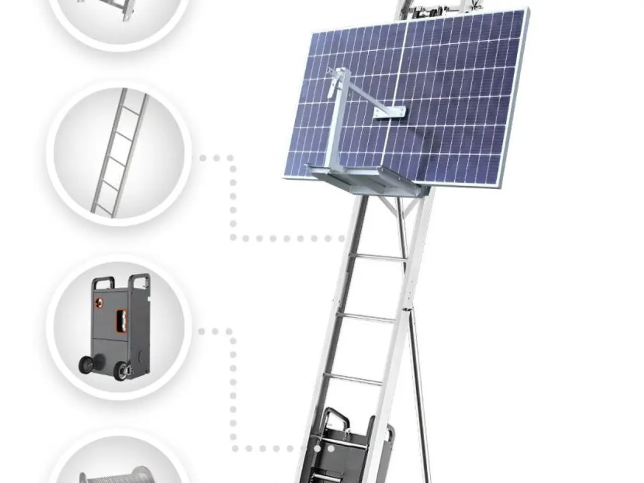 Billede 12 - SolarClimber solcellelift – Effektiv transport af solpaneler op til 21 meter