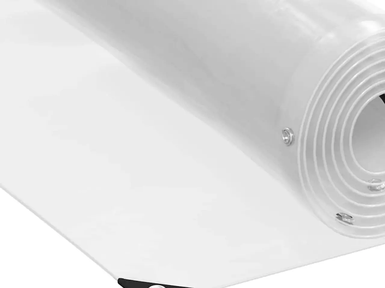 Billede 3 - Klar presenning med øjer 2 x 2 m PVC