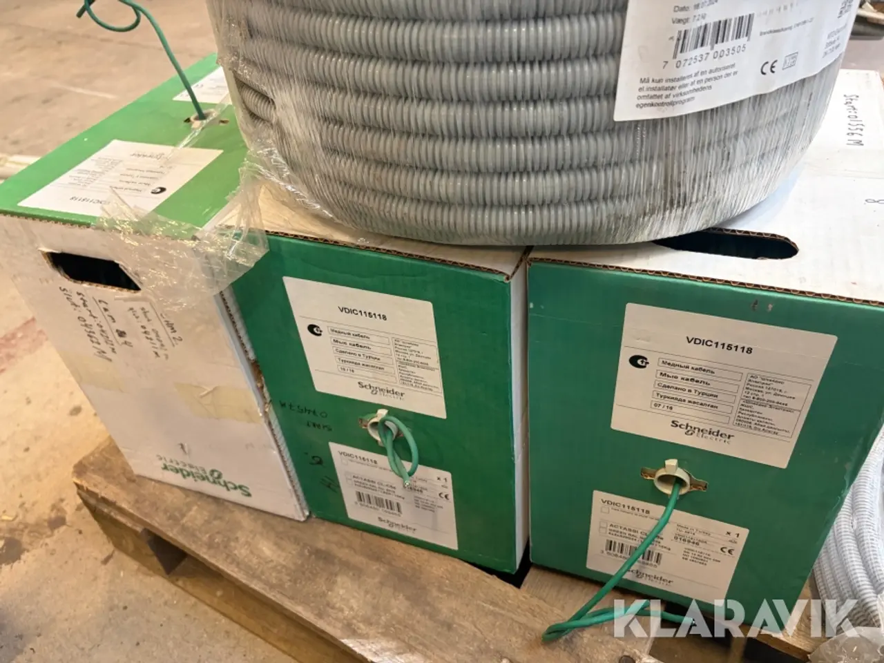 Billede 7 - Installationsmaterialer Schneider Electric datakabel, flexrør og installationsrør