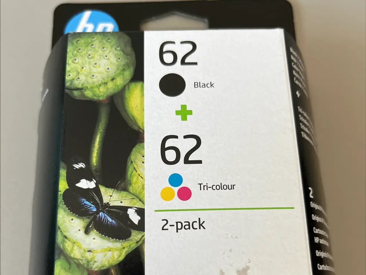 Billede 1 - Original HP 62 2-pack printer patroner