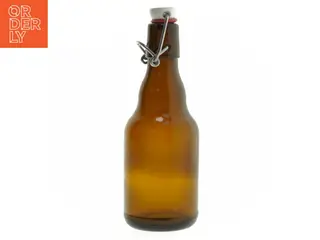 Genbrugsglasflaske med patentprop (str. 19 cm)