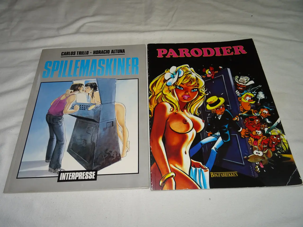 Billede 1 - 3 Parodier- spillemaskinen + little ego 75 kr stk