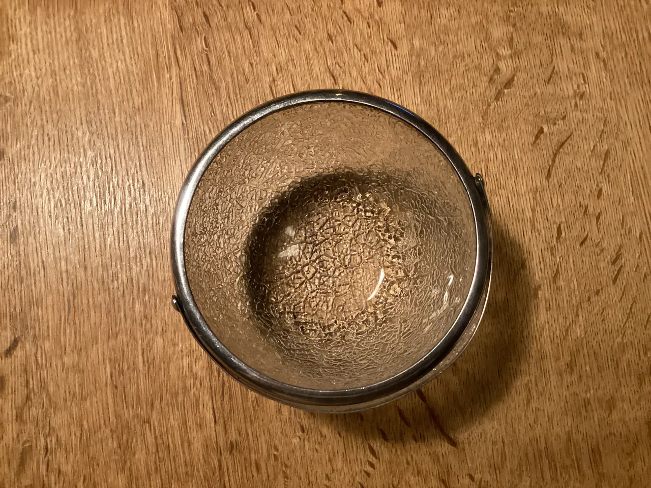 Billede 5 - Kandisskål Frostet Glas m/årstal 1921 i hank