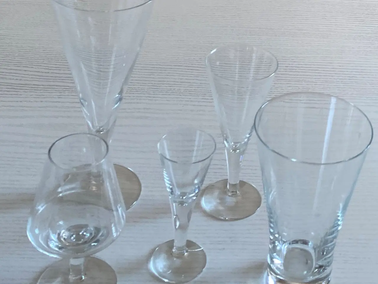 Billede 1 - Øl-vandglas, Rødvinsglas, Portvinsglas, Cognacglas