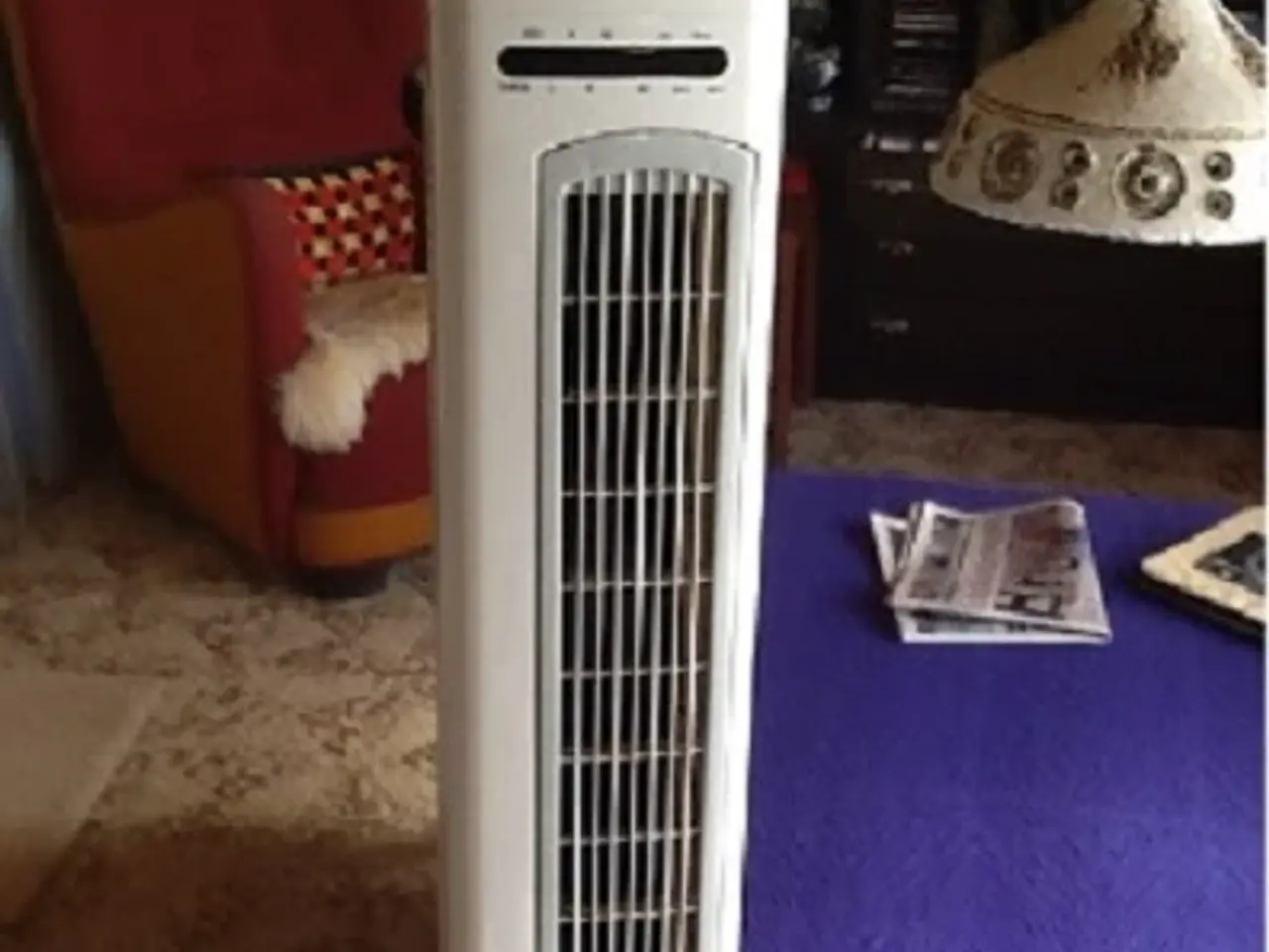 Billede 1 - Søjleventilator, hvid