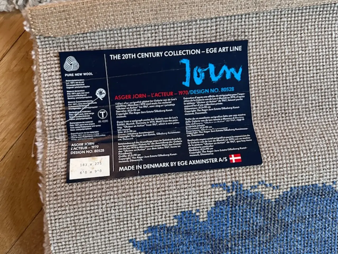 Billede 2 - Ege tæpper art line samling af 100% uld