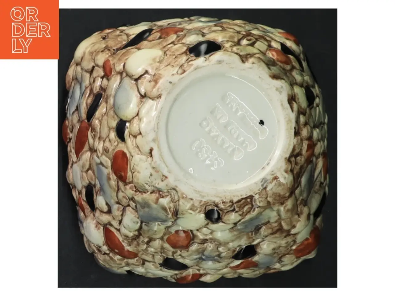 Billede 3 - 1960'er Sylvac Keramikvase med sten relief