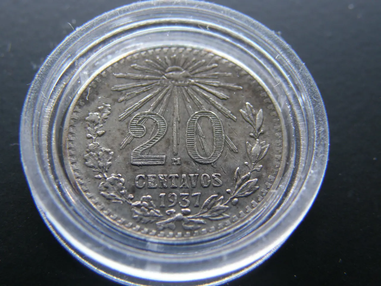 Billede 1 - Mexico 20 Centavos 1937 Sølv KM#438.