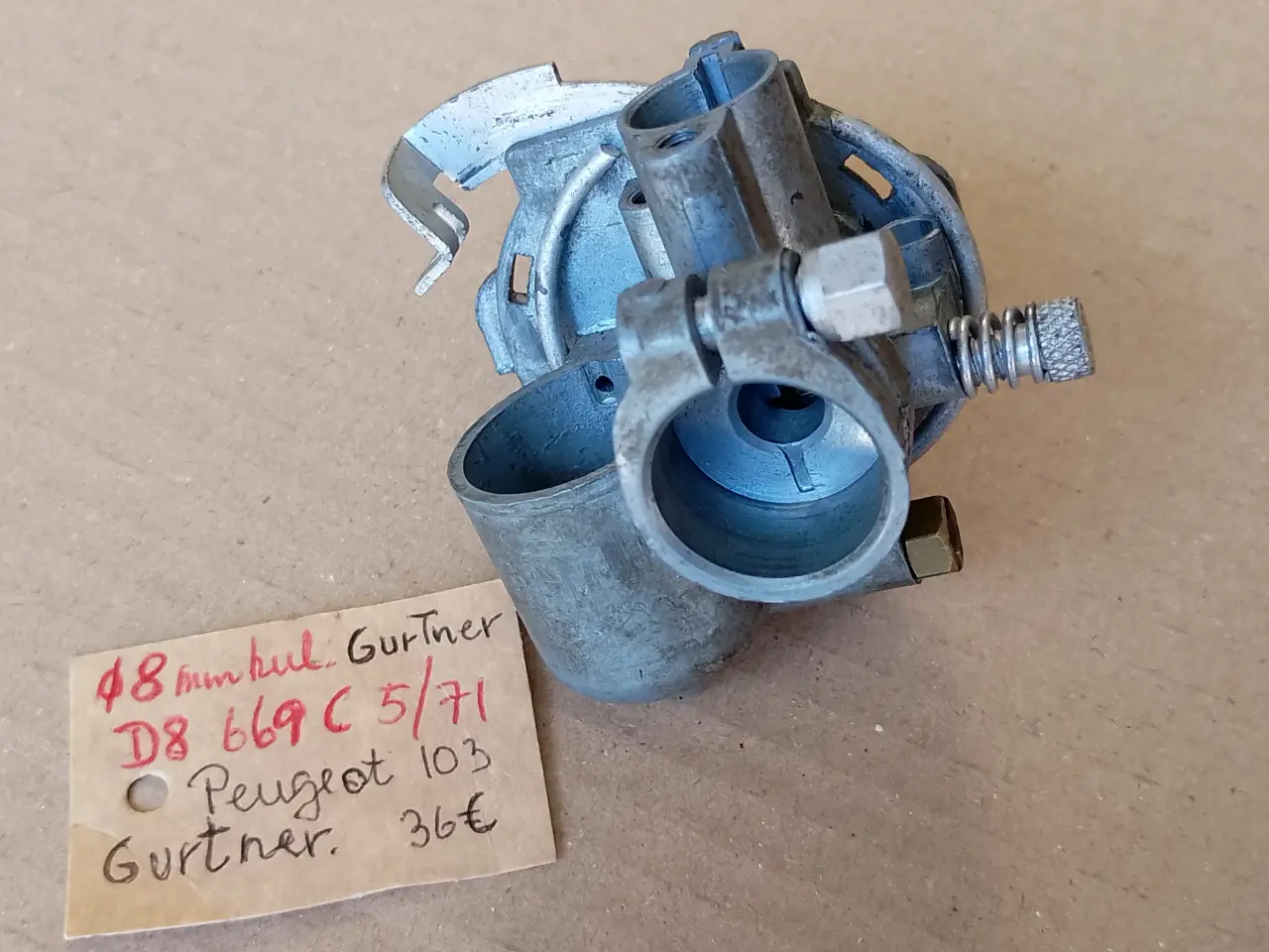 Billede 6 - Karburator "Gurtner" Peugeot CT og 103