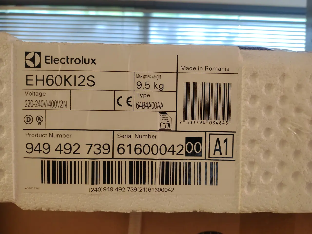Billede 4 - Induktionskogeplade, ubrugt ELECTROLUX EH60KI25