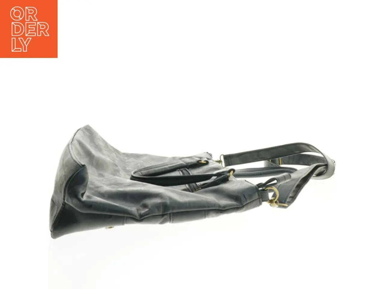 Billede 4 - Stor sort skuldertaske fra The Monte (str. 43x29 cm)
