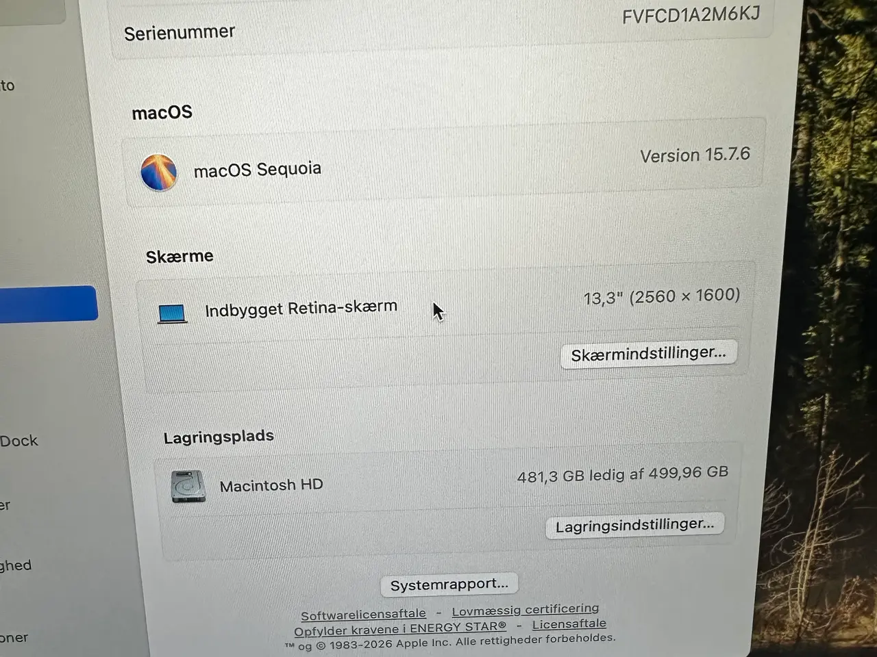 Billede 7 - MacBook Air 13” 2020 Guld 512GB SSD(som ny)