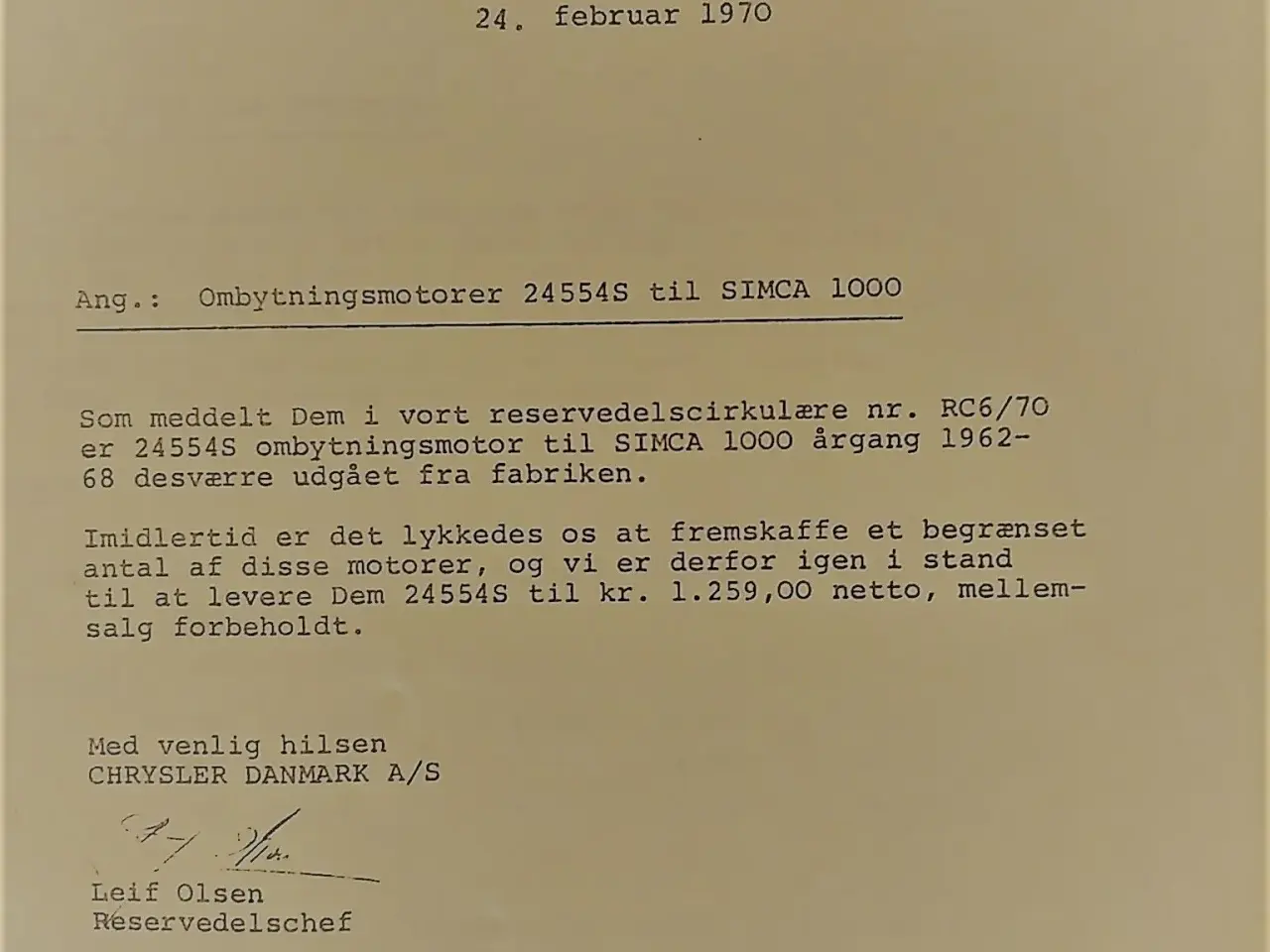 Billede 19 - Chrysler-Simca litteratur.